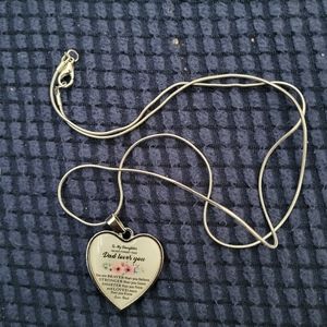 Dad to daughter necklace